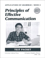 Applications of Grammar Book 4: Principles of Effective  Communication Test Packet (2nd Edition)