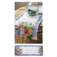 Blessed, Floral, Table Runner
