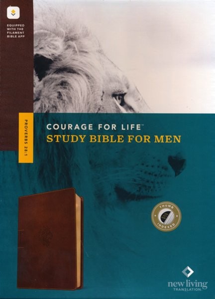 NLT Courage For Life Study Bible for Men, Filament-Enabled Edition--soft  leather-look, rustic brown lion (indexed): 9781496475572 - Christianbook.com