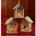 Lighted Nativity House Ornament Gift Set