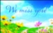 We Miss You! Spring Pathway Postcards, 25