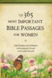 The 365 Most Important Bible Passages for Women: Daily Readings and Meditations on Becoming the Woman God Created You to Be - eBook