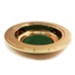 Brass Tone Offering Plate, Green Pad