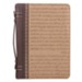 For I Know The Plans Two Toned Bible Cover, Brown, Medium