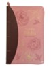 Reina Valera 1960, tamano manual, letra grande, imitacion piel rosa con indice y cierre (Handy Size Bible, Large Print, Pink, Zippered & Indexed)