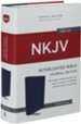 NKJV Interleaved Bible, Journal Edition, Comfort Print--hardcover, blue