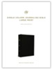 ESV Large-Print Single-Column Journaling Bible--buffalo leather, deep brown