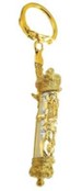 Mezuzah Gold Tone Key Ring