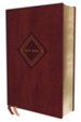 NIV Grace and Truth Personal-Size Study Bible, Comfort Print--soft leather-look, burgundy