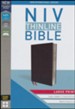 NIV Thinline Bible Large Print Black, Bonded Leather, Indexed