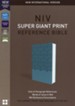 NIV Super Giant-Print Reference Bible--soft leather-look, teal