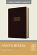 NTV Santa Biblia, letra s&#250per gigante (NTV Holy Super Giant-Print Bible--hardcover, burgundy)