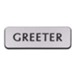 Greeter Lapel Pin, Silver