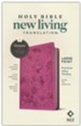 NLT Large-Print Premium Value Thinline Bible, Filament Enabled Edition--soft leather-look, pink