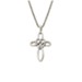 Celtic Infinity Cross Necklace, Silver