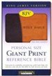 KJV Personal Size Giant Print Reference Bible,  imitation leather, black/tan