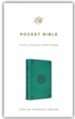 ESV Pocket Bible (TruTone, Turquoise, Emblem Design)