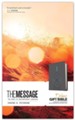 The Message Deluxe Gift Bible, LeatherLike, Charcoal Ascension and Blue Diamonds