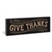 Give Thanks Carved Plaque