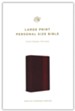 ESV Large Print Personal Size Bible (TruTone Imitation Leather, Mahogany, Trellis Design)