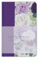 Biblia Reina Valera 1960 letra grande, Tela morada con flores, tama&#241o manual (RVR 1960 Purple Handy Size Bible, Large Print)