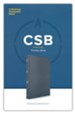 CSB Thinline Bible--LeatherTouch, charcoal