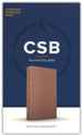 CSB Personal-Size Bible--soft leather-look, rose gold