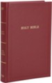 KJV Pew Bible--hardcover, garnet