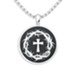 Crown Of Thorns and Cross Pendant, Sterling Silver