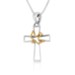 Cross Pendant with Dove Cutout