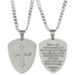 Shield, Cross, Necklace, Joshua 1:9