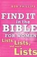 Find It in the Bible for Women: Lists, Lists, and more Lists - eBook