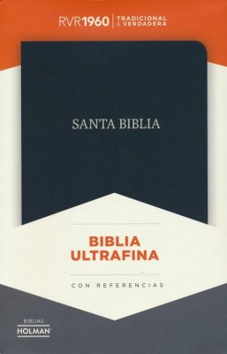 Biblia Ultrafina RVR 1960, Piel Fab. Negra (RVR 1960 Ultrathin Bible, Black  Bon. Leather)