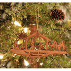 Personalized Nativity Cut-out Ornament 