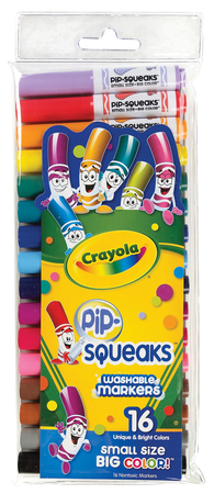 Crayola Pip Squeaks Washable Marker Set, 50 Classic Colors, Gift for Kids,  Age 5, 6, 7, 8