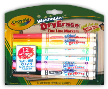 Product Reviews: Crayola, Washable Dry-Erase Markers, 12 Pieces