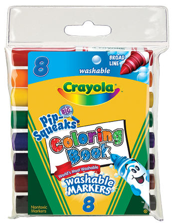 Download Pip Squeaks Washable Coloring Book Markers Pack Of 8 Christianbook Com