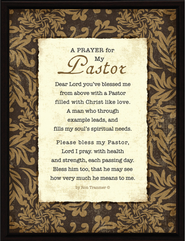 A Prayer for My Pastor Plaque - Christianbook.com