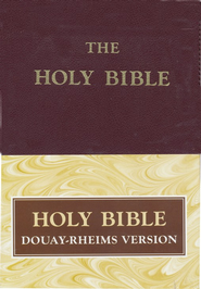 Douay-rheims Bible, Genuine Leather, Burgundy: Edited By: Bishop 