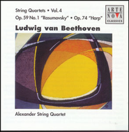 String Quartet No. 10 in E flat major, Op. 74, &quot;Harp&quot;: Poco adagio - Allegro  [Music Download] -     By: Alexander String Quartet
