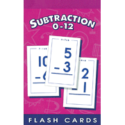 Subtraction 0 - 12, Math Flash Cards