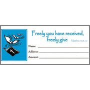 Freely Given Offering Envelope, Package Of 100 , Bill size