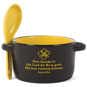 Give Thanks To The Lord Personal Bowl w/ Spoon