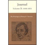 The Writings of Henry David Thoreau: Journal Volume 3: 1848-1851