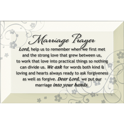 Marriage Prayer Lord keep Us Together Glass Plaque