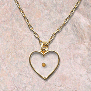 Mustard Seed Heart, Gold-plated Pendant