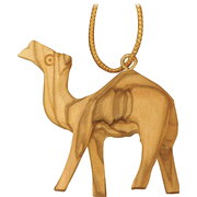 Olive Wood Camel Ornament