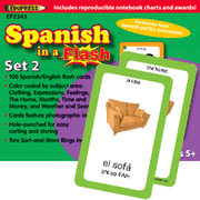Spanish in a Flash Flash Cards, Set  2