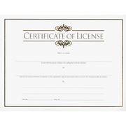 Minister's License Certificate (pkg. of 6)