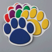 Paw Prints Accents, 30 Accents (6 Each of 5 Designs)